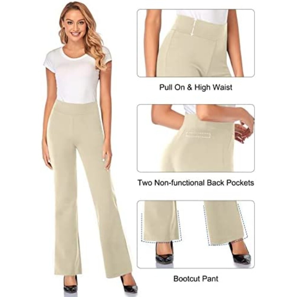 Tapata High Waist Stretchy Bootcut Dress Pants Tall Sz L